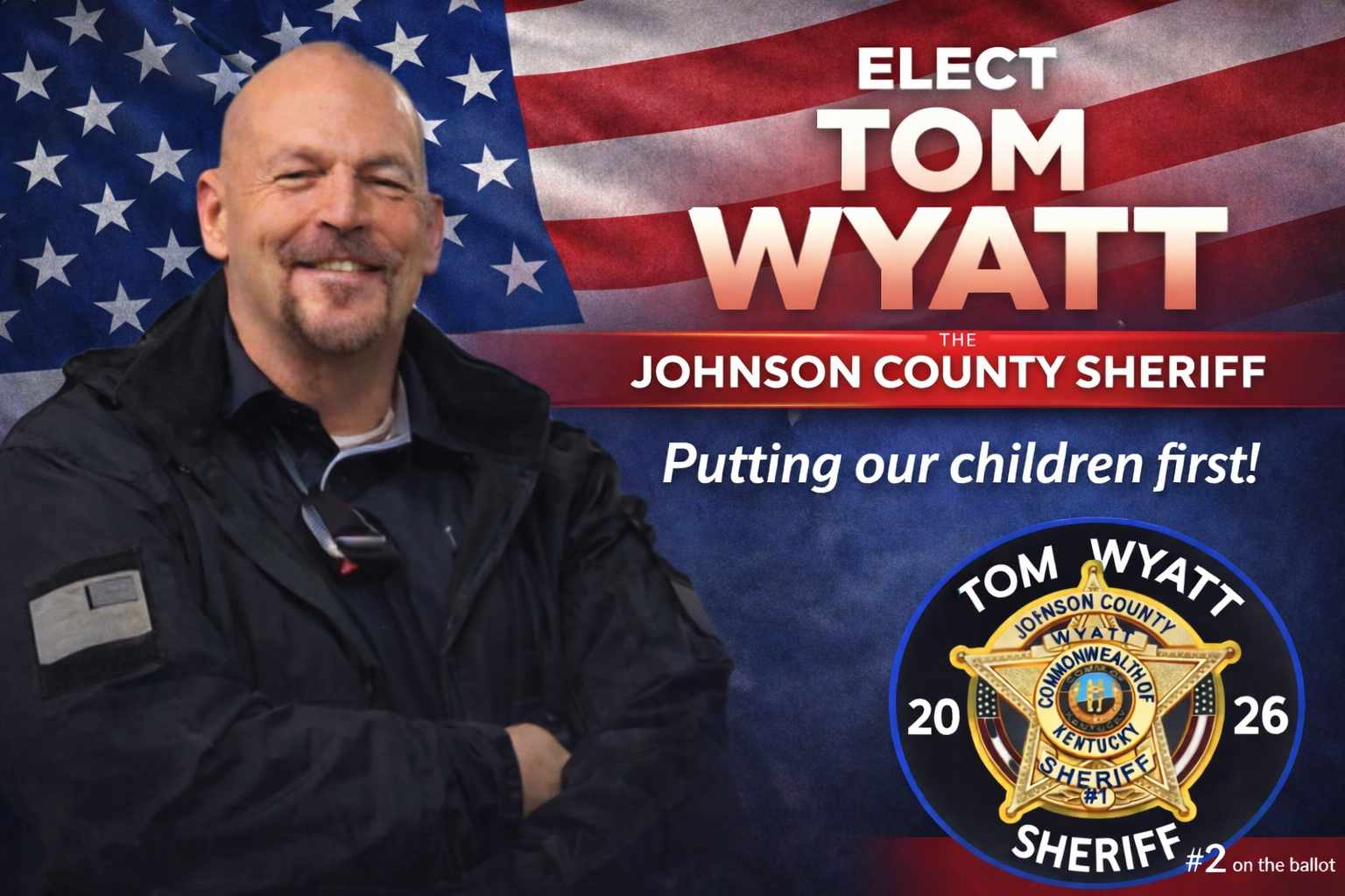 Elect Tom Wyatt Johnson County Sheriff 2026